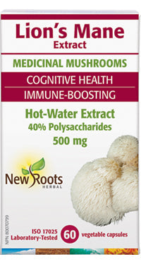 New Roots Lion’s Mane Extract 60 Veg. Capsules