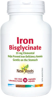 New Roots Iron Bisglycinate 30 Veg. Capsules