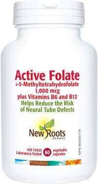New Roots Active Folate 60 Veg. Capsules