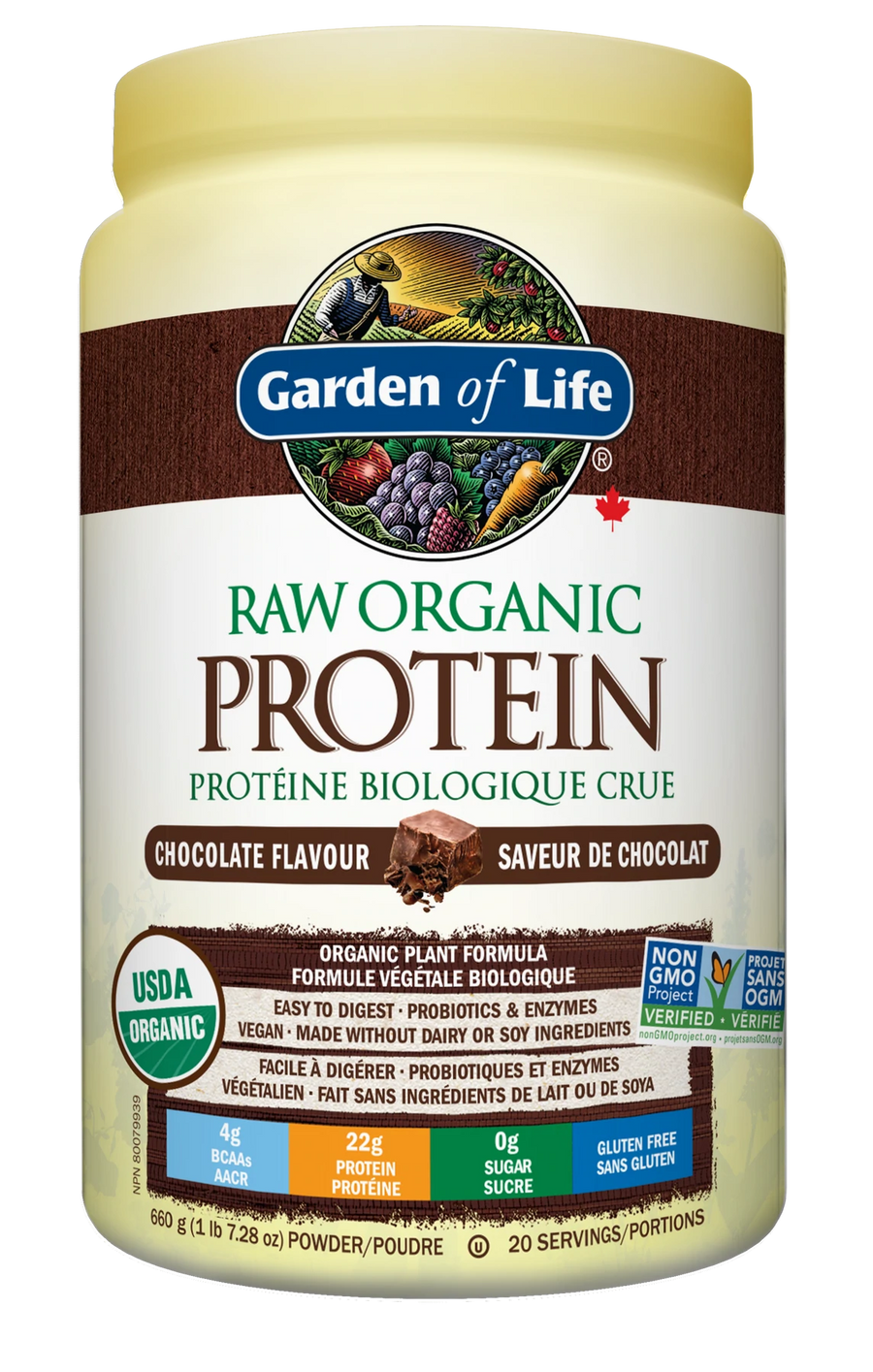 Garden of Life RAW Organic Protein™ Chocolate 660g Powder