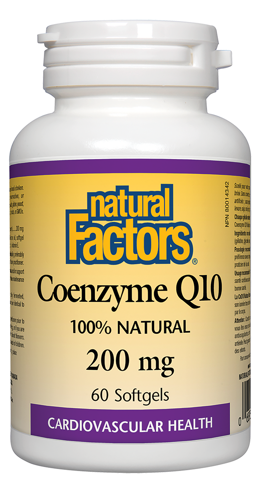 Natural Factors Coenzyme Q10 100% Natural 200 mg Softgels