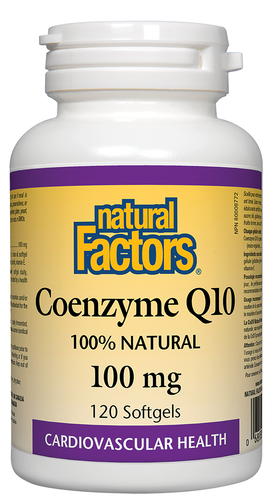 Natural Factors Coenzyme Q10 100mg 120 Softgels
