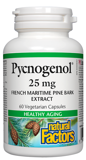Natural Factors Pycnogenol 25 mg 60 Veg. Capsules
