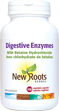 New Roots Digestive Enzymes 100 Veg. Capsules