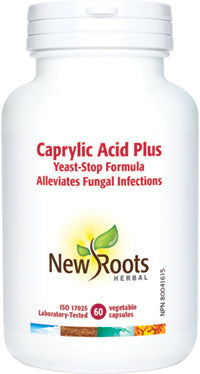 New Roots Caprylic Acid Plus Veg. Capsules
