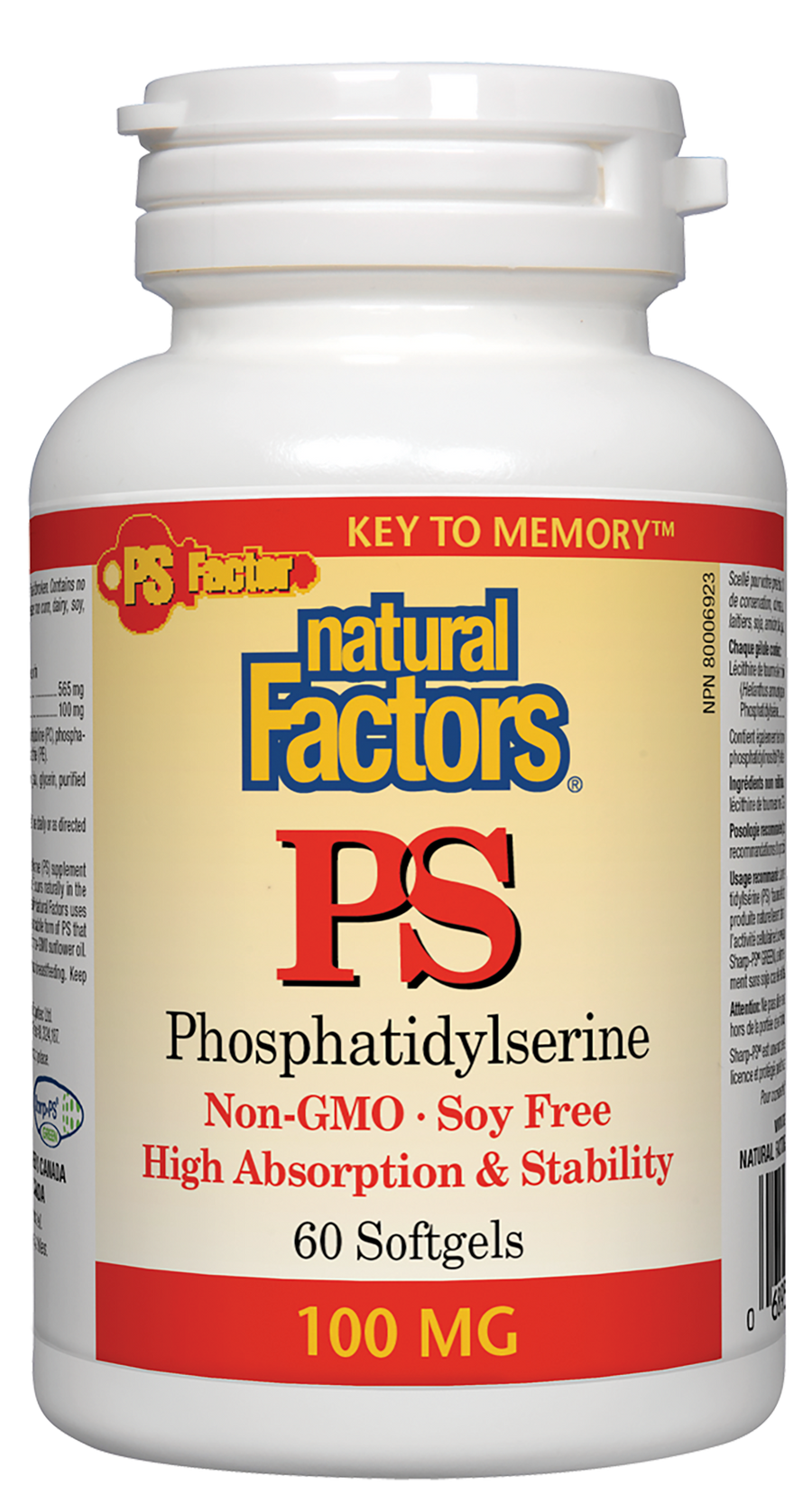 Natural Factors Phosphatidylserine (PS) 100 mg 60 Softgels