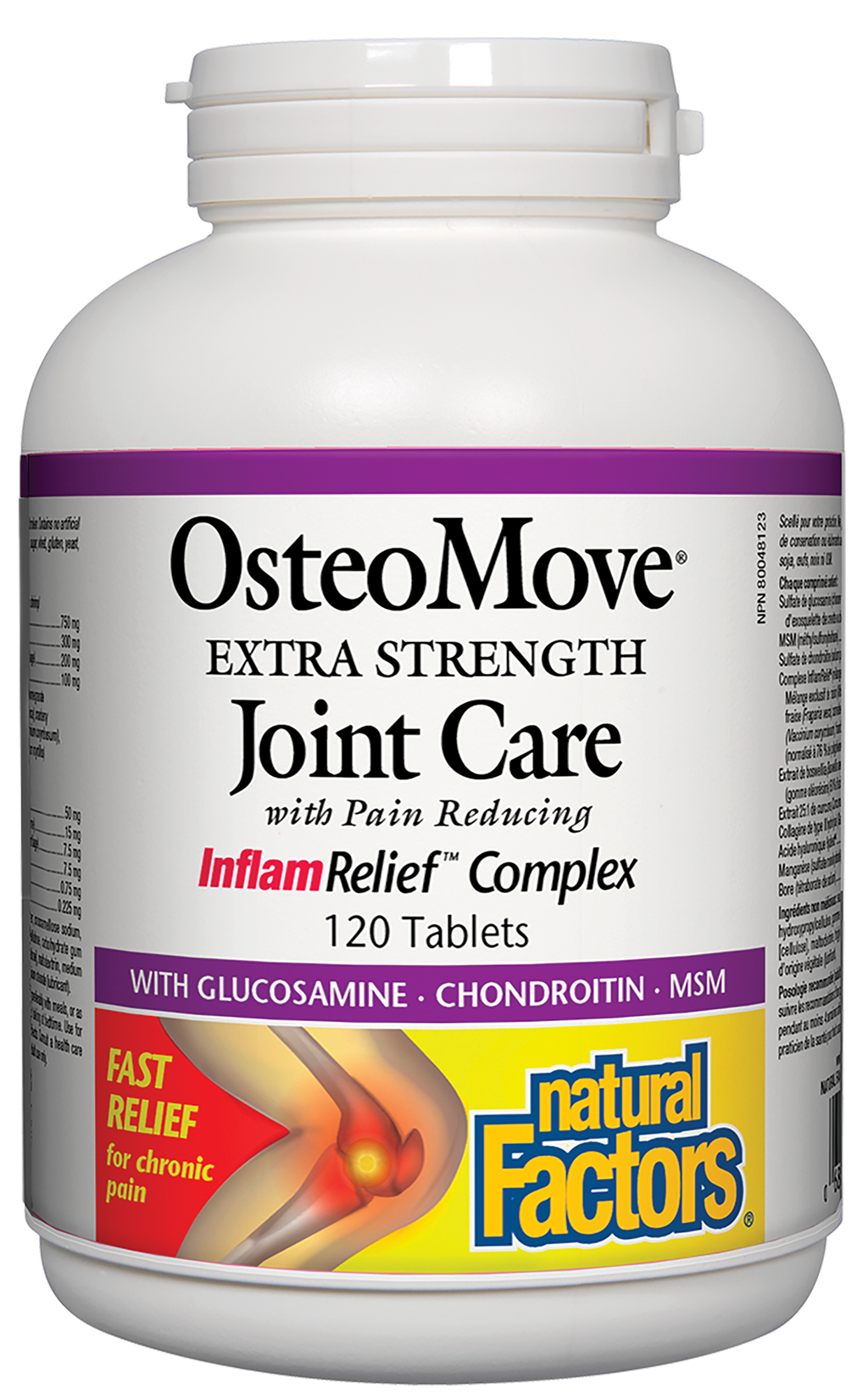 Natural Factors OsteoMove Joint Care Extra Strength 120 Tablets
