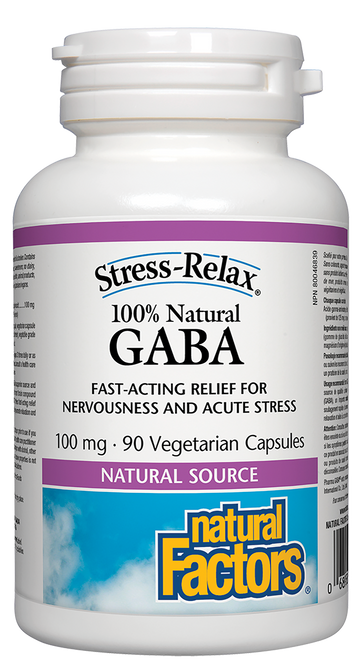 Natural Factors GABA 100 mg 90 Veg. Capsules