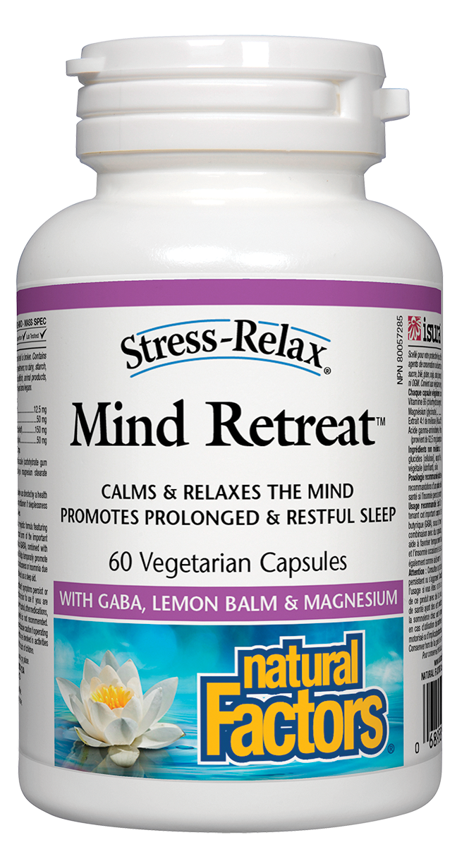 Natural Factors Mind Retreat 60 Veg. Capsules