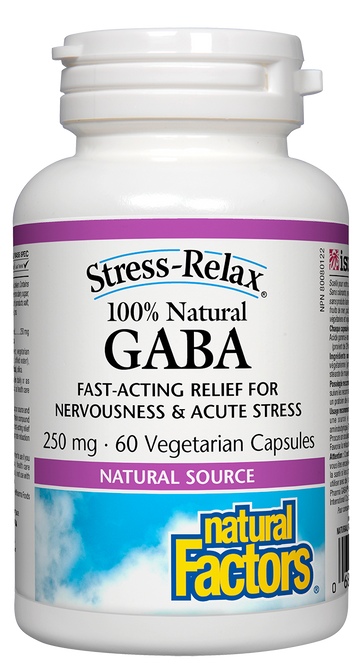 Natural Factors GABA 250 mg 60 Veg. Capsules