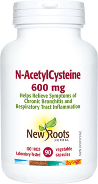 New Roots N-Acetyl Cysteine 600 mg 90 Veg. Capsules