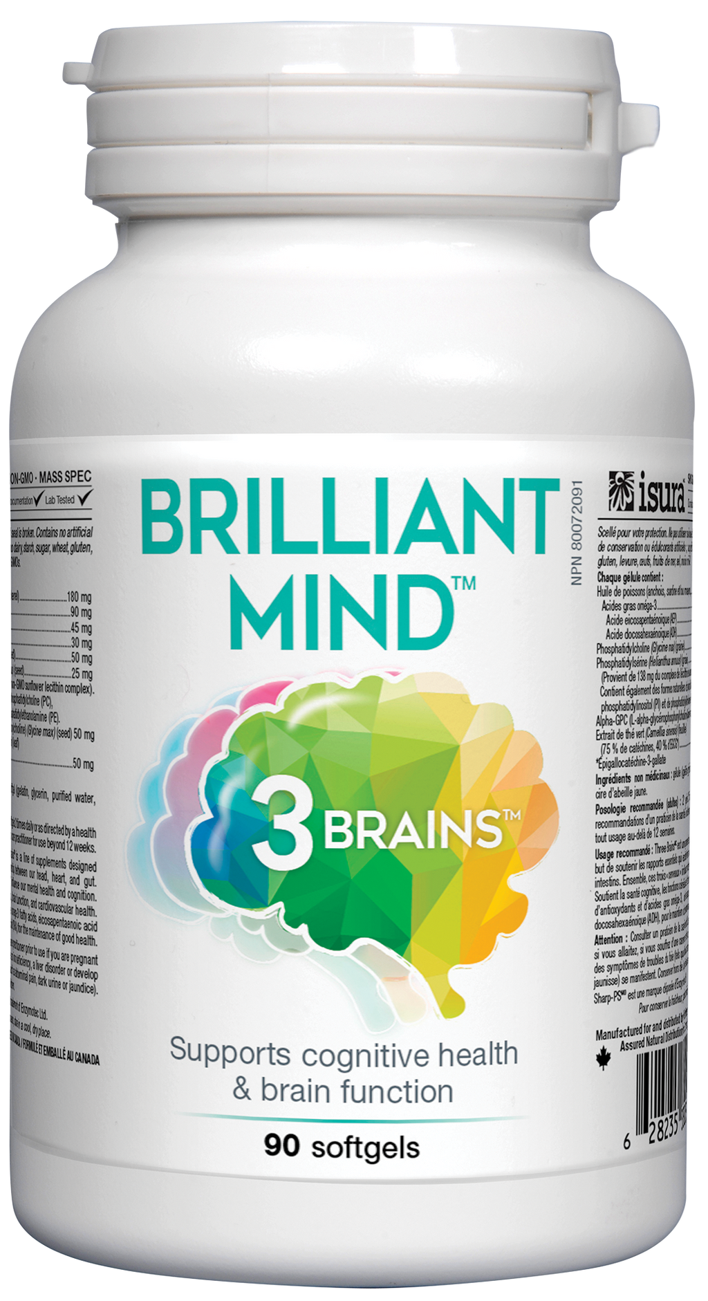 3Brains Brilliant Mind 90 Softgels