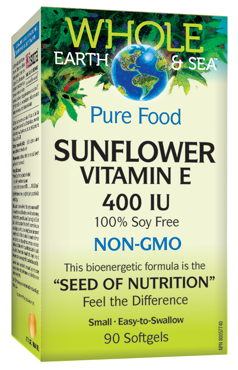 Whole Earth & Sea Sunflower Vitamin E 400 IU 90 Softgels