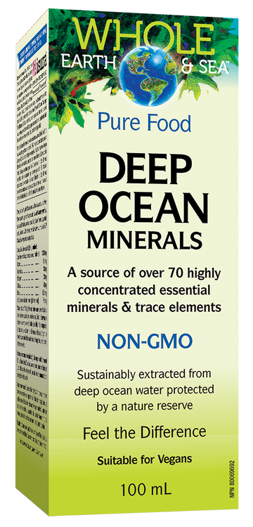 Whole Earth & Sea Deep Ocean Minerals, Whole Earth & Sea 100ml Liquid