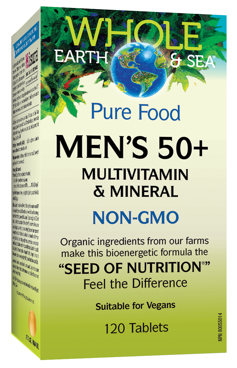 Whole Earth & Sea Men’s 50+ Multivitamin & Mineral 120 Tablets
