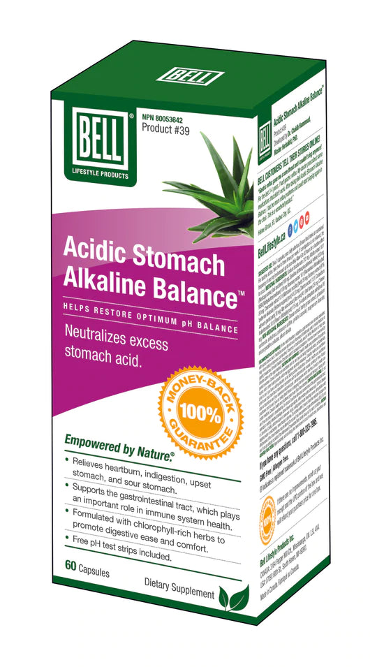 Bell Acidic Stomach/Alkaline Balance 646 mg 60 Capsules