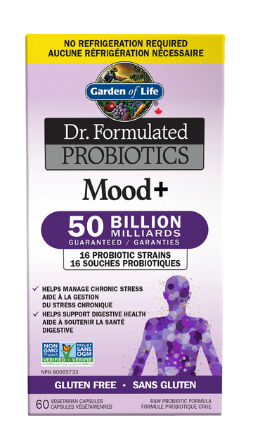 Garden of Life - Dr. Formulated - Probiotics Mood + 60 Veg. Capsules