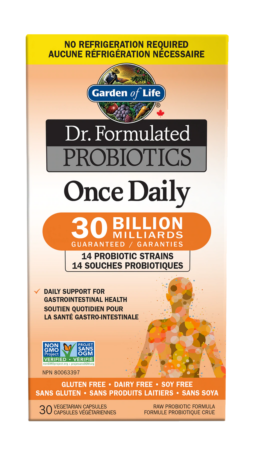 Garden of Life - Dr. Formulated - Probiotics Once Daily 30 Veg. Capsules