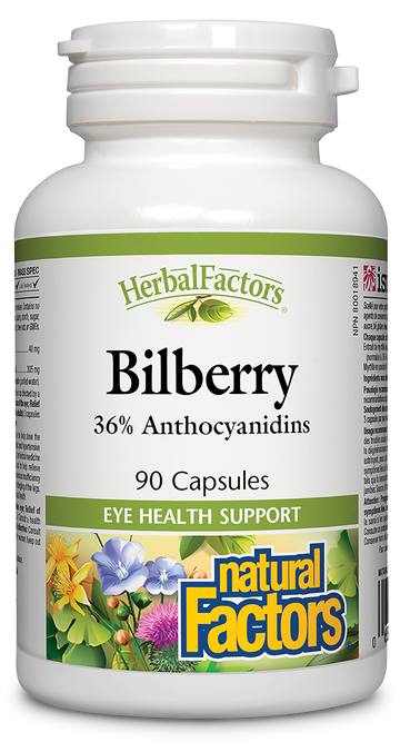 Natural Factors Bilberry 40mg 90 Capsules