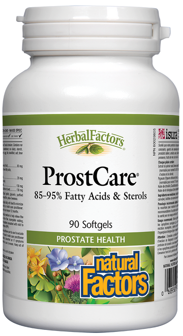 Natural Factors ProstCare, HerbalFactors 90 Softgels