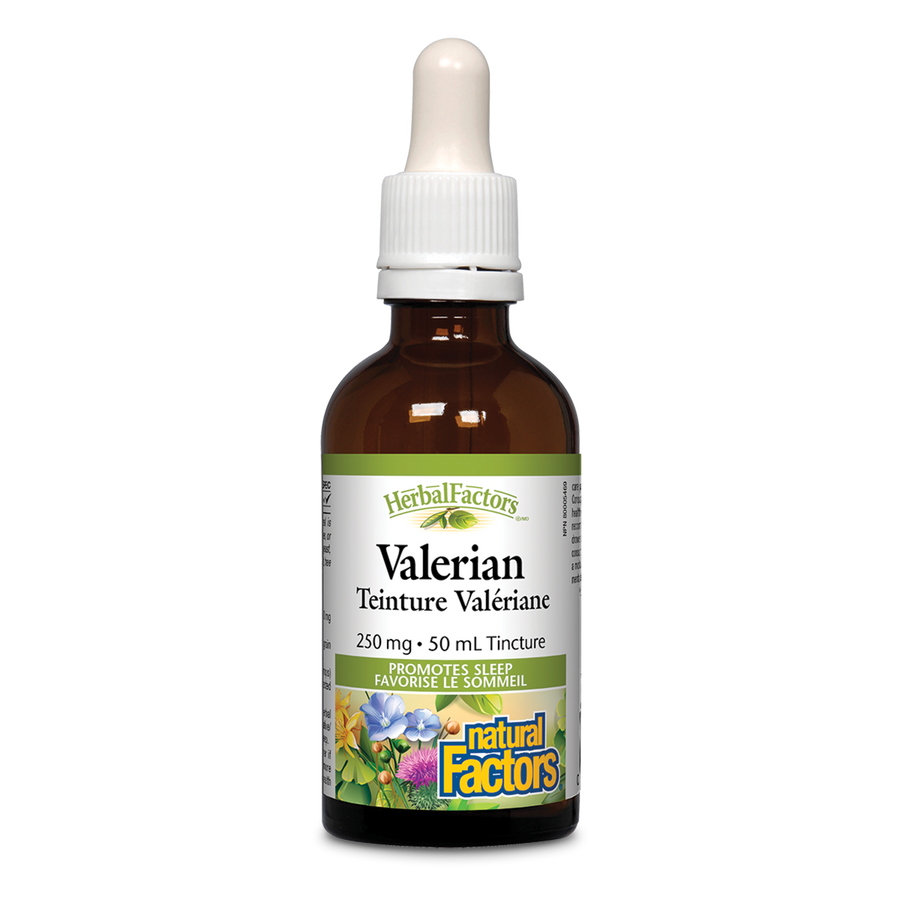 Natural Factors Valerian, HerbalFactors 250 mg 50 mL Tincture