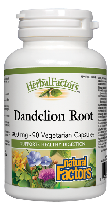 Natural Factors Dandelion Root 90 Veg. Capsules