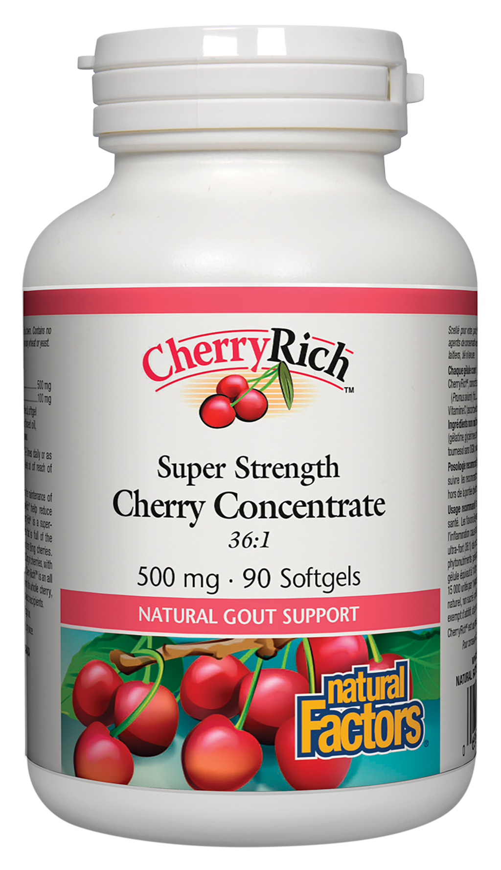 Natural Factors Super Strength Cherry Concentrate 90 Softgels