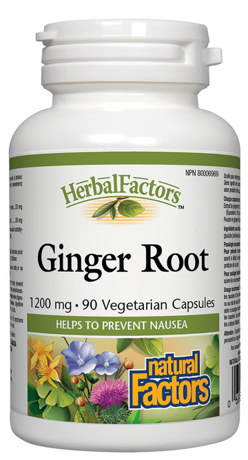 Natural Factors Ginger Root 1200mg 90 Veg. Capsules
