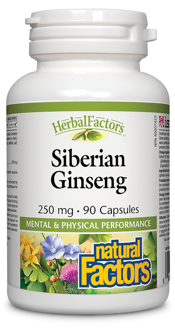 Natural Factors Siberian Ginseng 250 mg 90 Capsules