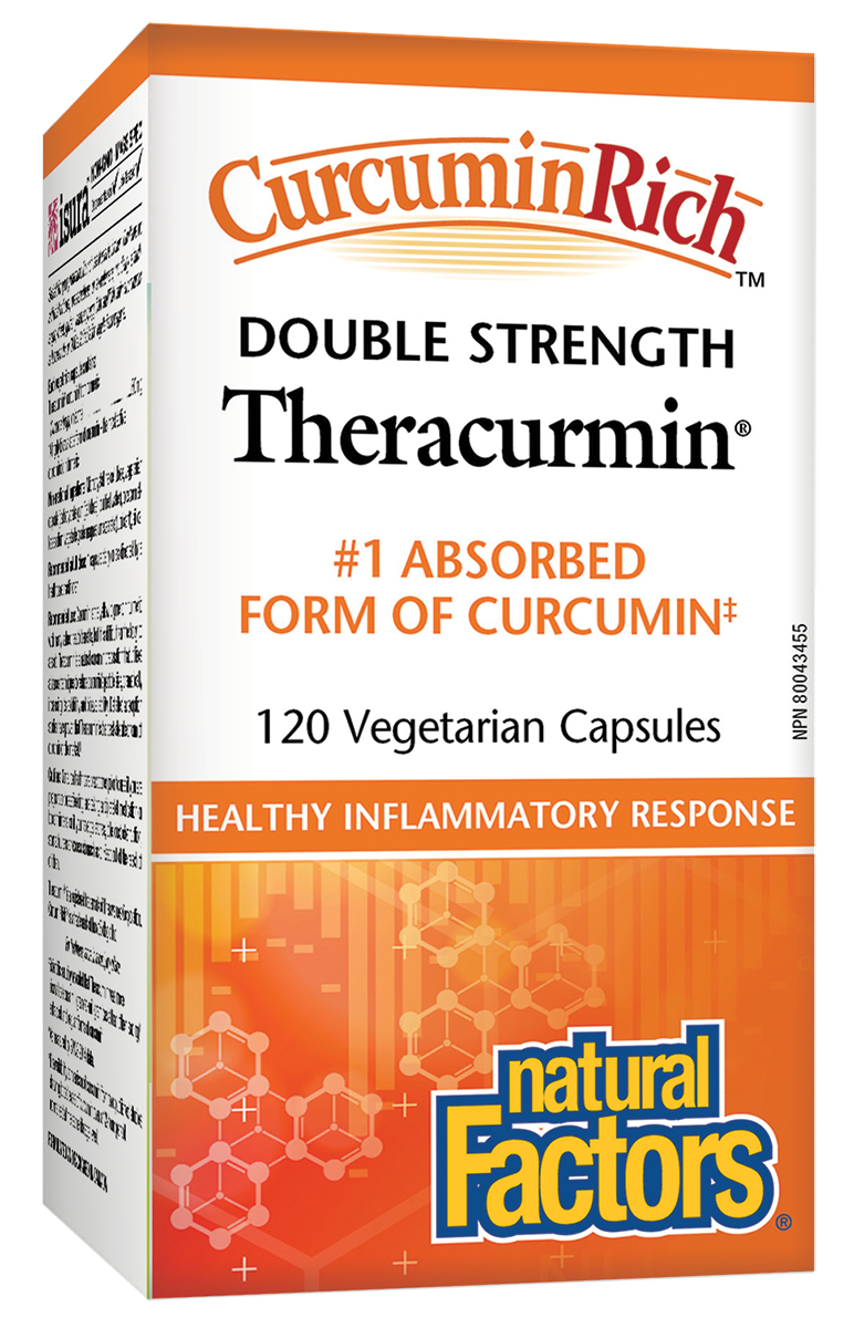Natural Factors Theracurmin Double Strength 120 Veg. Capsules