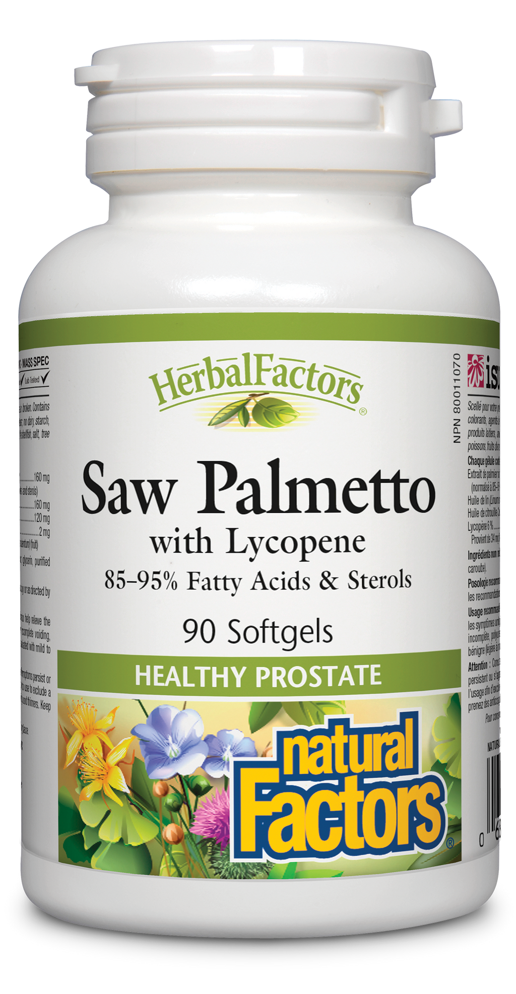 Natural Factors Saw Palmetto with Lycopene 90 Softgels