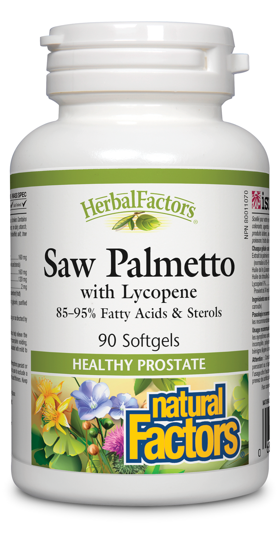 Natural Factors Saw Palmetto with Lycopene 90 Softgels