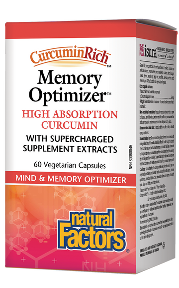 Natural Factors Memory Optimizer, CurcuminRich 60 Veg. Capsules