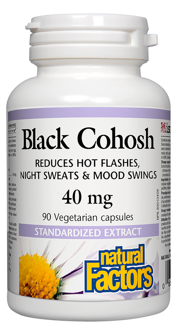 Natural Factors Black Cohosh 40 mg 90 Veg. Capsules