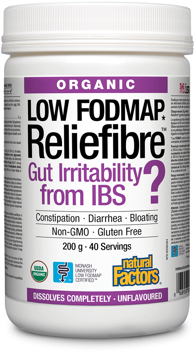 Natural Factors Reliefibre Unflavoured 200g Powder