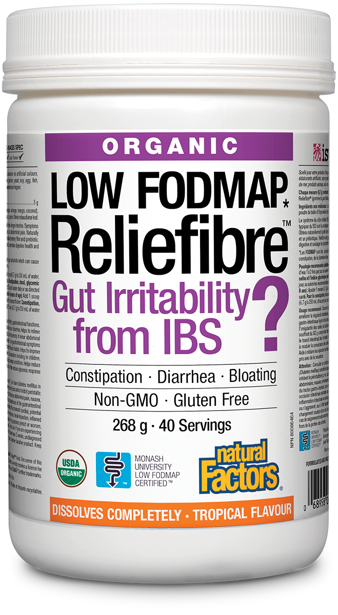 Natural Factors Reliefibre Tropical Flavour 268g Powder