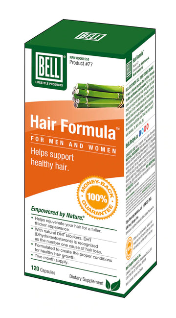 Bell Hair Formula for Men and Women 625 mg 120 Capsules