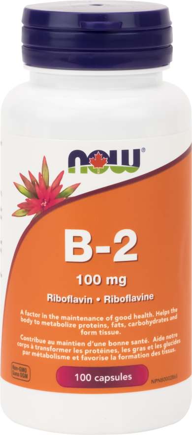 Now B-2 100 mg 100 Capsules