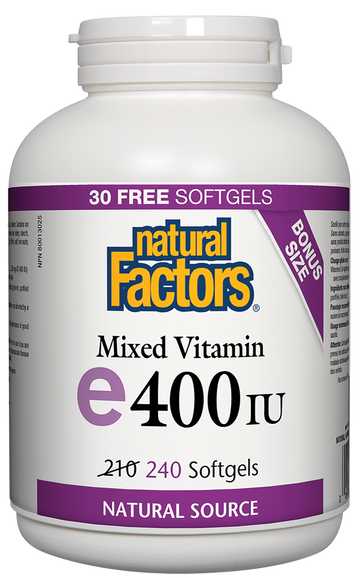 Natural Factors Mixed Vitamin E 400 IU 240 Softgels