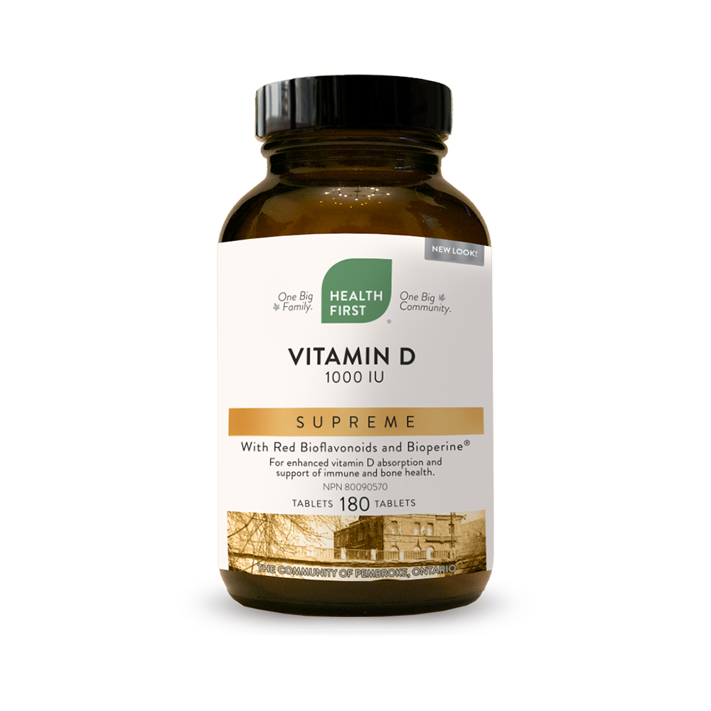 Health First Vitamin D3 1000 IU Supreme 180 Tablets