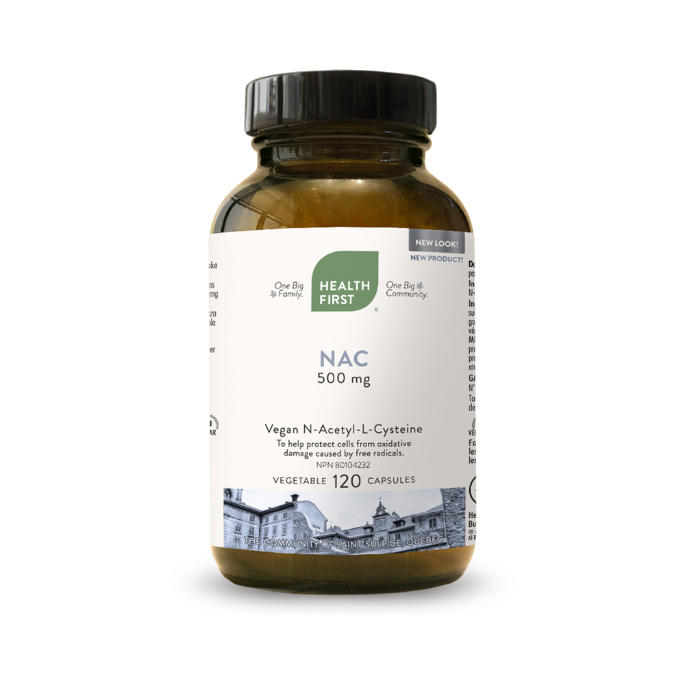 Health First NAC 500mg 120 Veg. Capsules