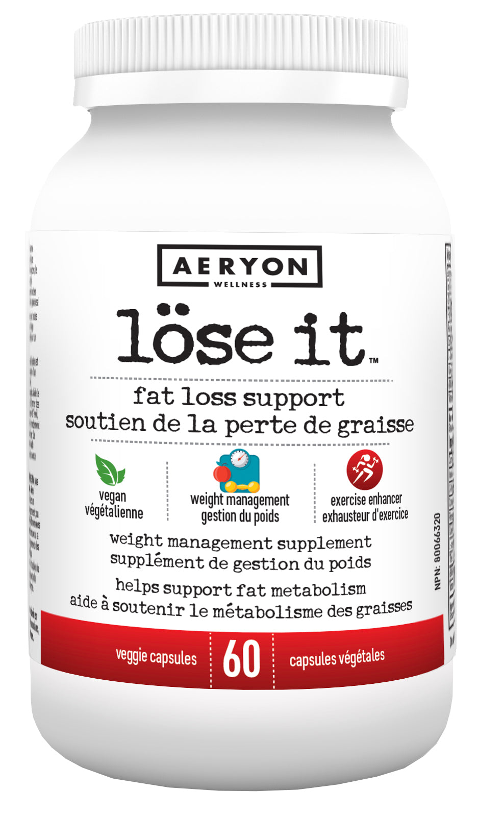 Aeryon Wellness Lose it 60 Veg. Capsules