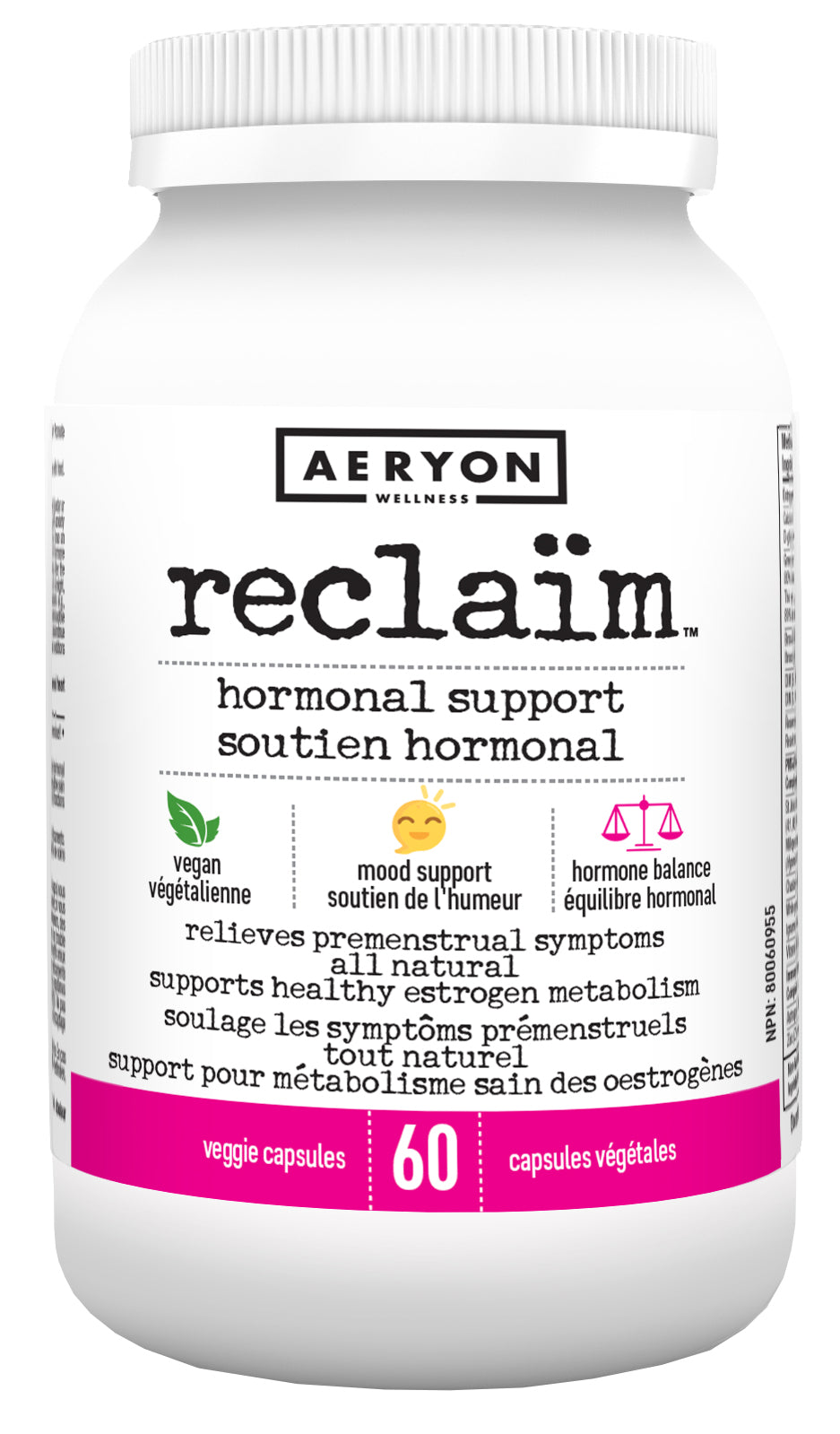 Aeryon Wellness Reclaim 60 Veg. Capsules