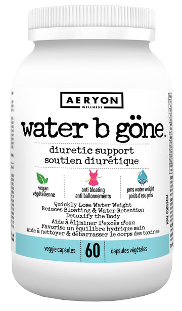 Aeryon Wellness Water B gone 60 Veg. Capsules