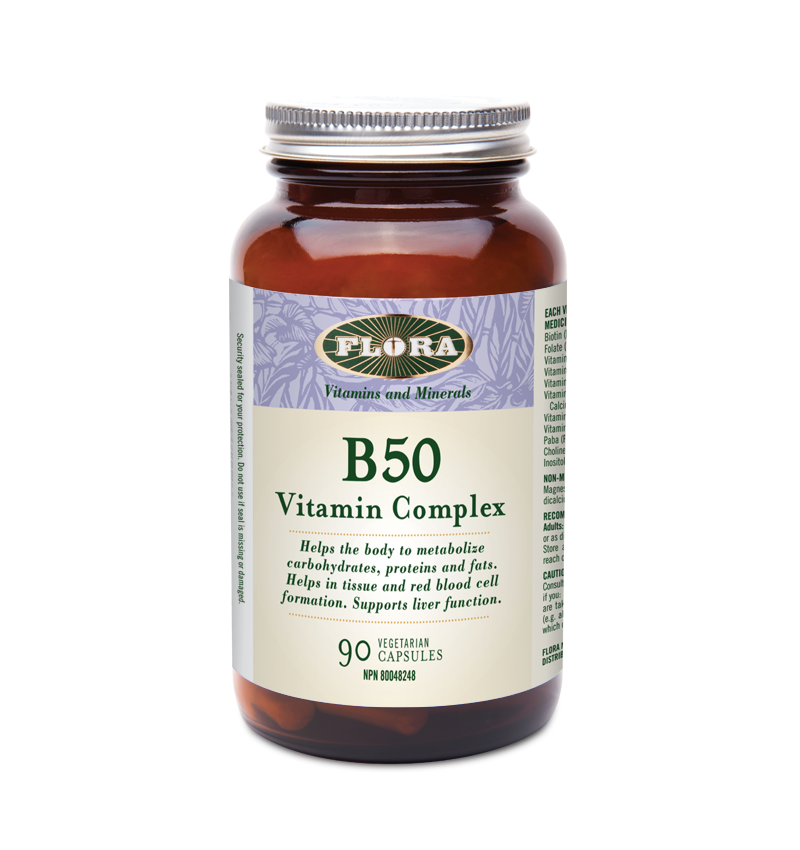 Flora B 50 - Vitamin Complex 90 Veg. Capsules