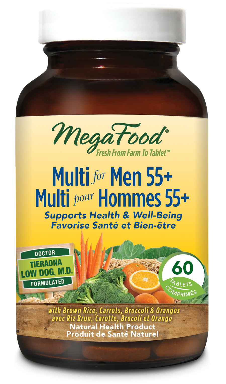 Mega Food Multi For Men 55+ 60 Tablets