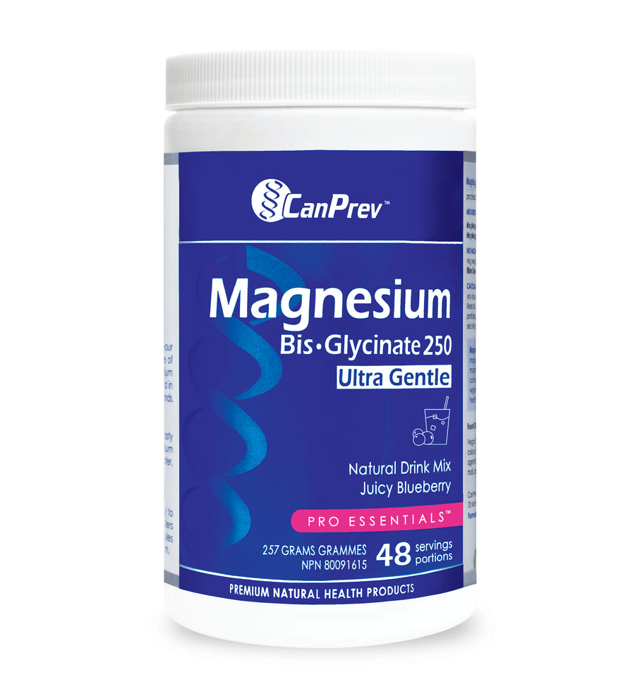 CanPrev Magnesium Bis-Glycinate Natural Drink Mix Powder