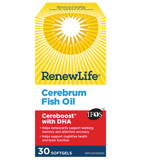 Renew Life® Cerebrum Fish Oil 30 Softgels