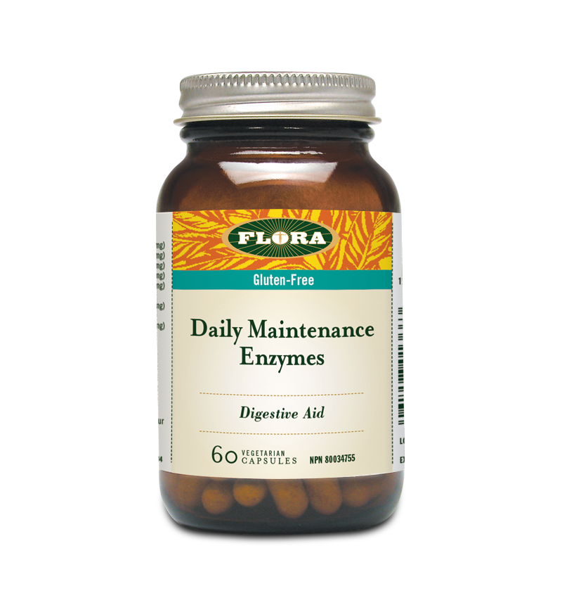 Flora Daily Maintenance Enzyme 60 Veg. Capsules