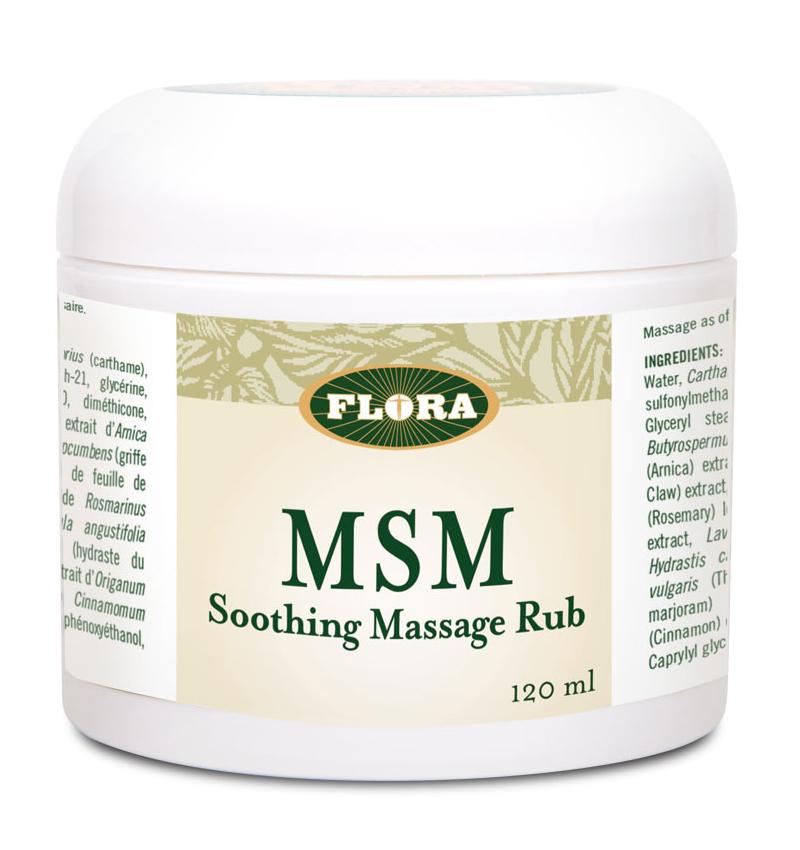 Flora MSM Soothing Massage Rub Cream 120ml